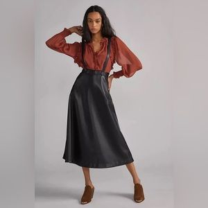 Anthropologie Vegan Leather Skirt